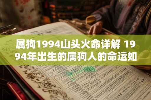 属狗1994山头火命详解 1994年出生的属狗人的命运如何