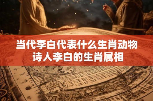 当代李白代表什么生肖动物 诗人李白的生肖属相