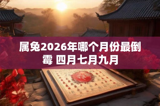 属兔2026年哪个月份最倒霉 四月七月九月