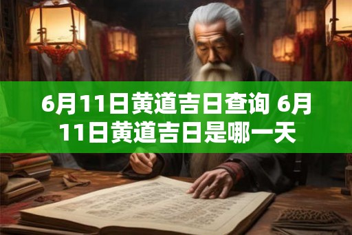 6月11日黄道吉日查询 6月11日黄道吉日是哪一天
