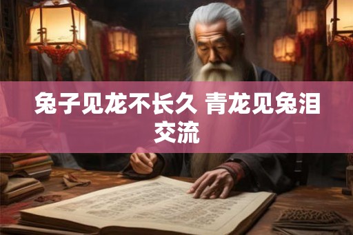兔子见龙不长久 青龙见兔泪交流
