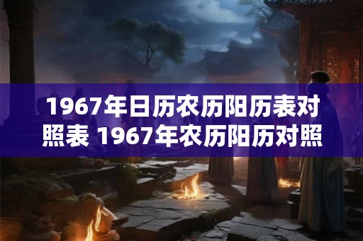 1967年日历农历阳历表对照表 1967年农历阳历对照表有哪些重要节日