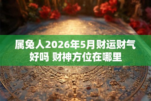 属兔人2026年5月财运财气好吗 财神方位在哪里