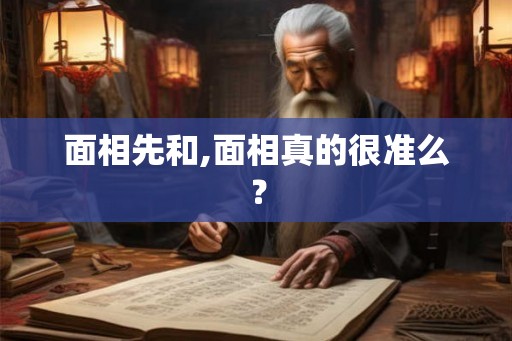 面相先和,面相真的很准么？