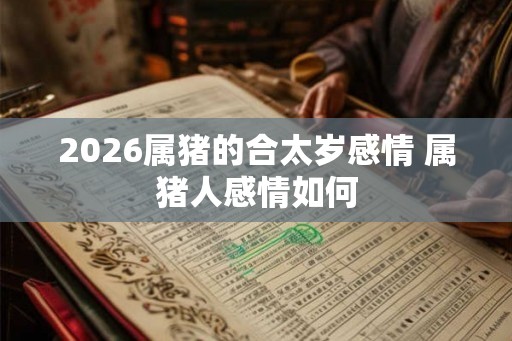 2026属猪的合太岁感情 属猪人感情如何 2026属猪的合太岁感情 属猪人感情如何