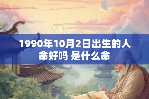 1990年10月2日出生的人命好吗 是什么命