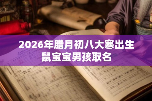 2026年腊月初八大寒出生鼠宝宝男孩取名