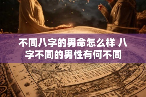 不同八字的男命怎么样 八字不同的男性有何不同