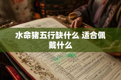水命猪五行缺什么 适合佩戴什么