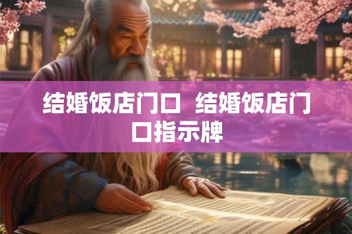 结婚饭店门口  结婚饭店门口指示牌