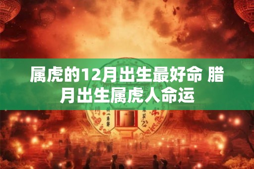 属虎的12月出生最好命 腊月出生属虎人命运 属虎的12月出生最好命 腊月出生属虎人命运