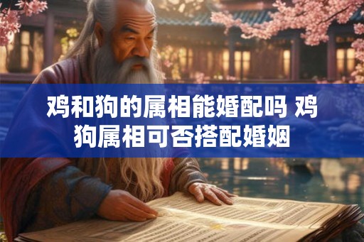 鸡和狗的属相能婚配吗 鸡狗属相可否搭配婚姻