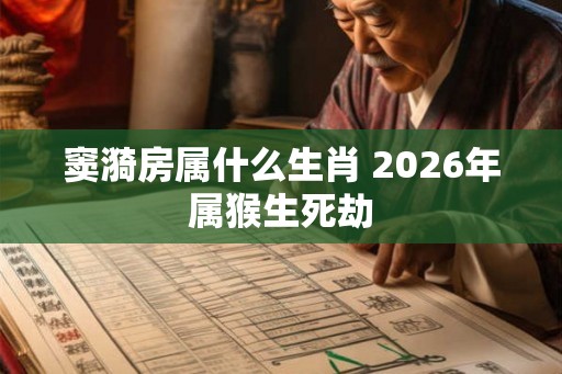 窦漪房属什么生肖 2026年属猴生死劫