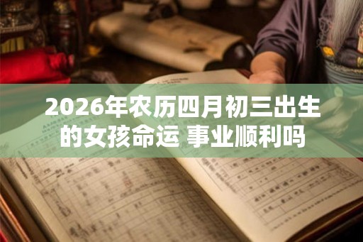 2026年农历四月初三出生的女孩命运 事业顺利吗 2026年农历四月初三出生的女孩命运 事业顺利吗