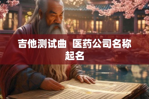 吉他测试曲  医药公司名称起名