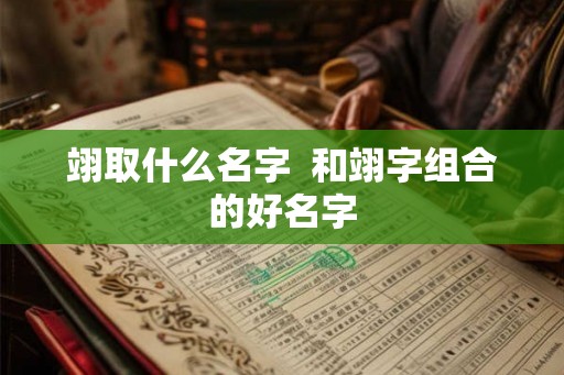 翊取什么名字 和翊字组合的好名字 翊取什么名字 和翊字组合的好名字