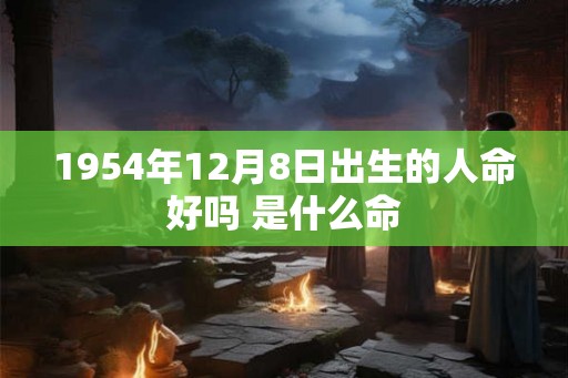 1954年12月8日出生的人命好吗 是什么命 1954年12月8日出生的人命好吗 是什么命