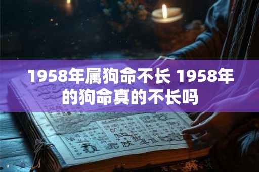 1958年属狗命不长 1958年的狗命真的不长吗 1958年属狗命不长 1958年的狗命真的不长吗