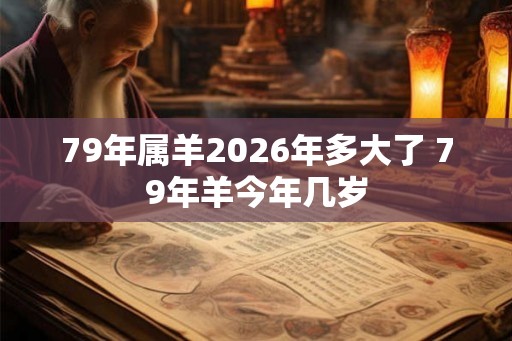 79年属羊2026年多大了 79年羊今年几岁