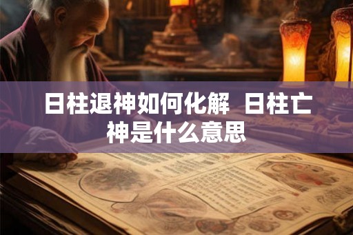 日柱退神如何化解  日柱亡神是什么意思