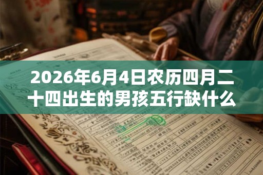 2026年6月4日农历四月二十四出生的男孩五行缺什么