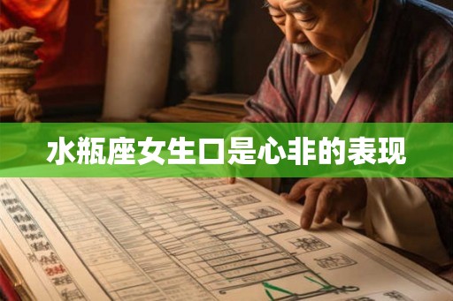 水瓶座女生口是心非的表现