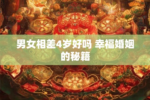 男女相差4岁好吗 幸福婚姻的秘籍