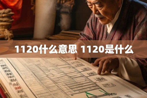 1120什么意思 1120是什么 1120什么意思 1120是什么