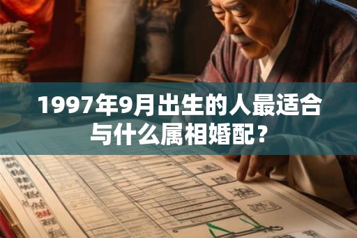 1997年9月出生的人最适合与什么属相婚配? 1997年9月出生的人最适合与什么属相婚配?
