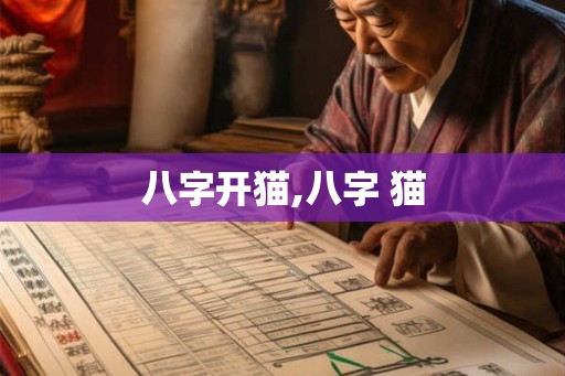 八字开猫,八字 猫