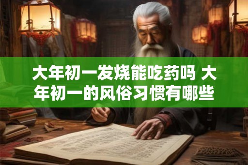大年初一发烧能吃药吗 大年初一的风俗习惯有哪些