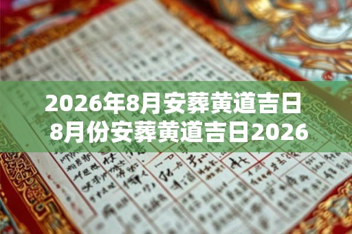 2026年8月安葬黄道吉日  8月份安葬黄道吉日2026年