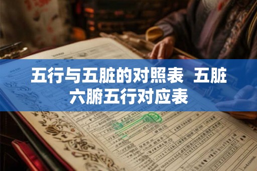 五行与五脏的对照表  五脏六腑五行对应表