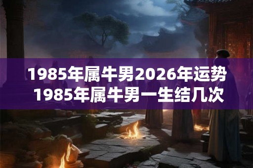 1985年属牛男2026年运势 1985年属牛男一生结几次婚