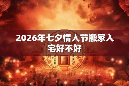 2026年七夕情人节搬家入宅好不好 2026年七夕情人节搬家入宅好不好