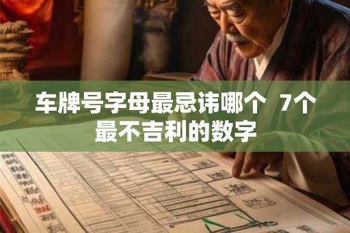 车牌号字母最忌讳哪个  7个最不吉利的数字