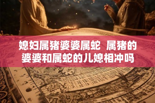 媳妇属猪婆婆属蛇  属猪的婆婆和属蛇的儿媳相冲吗