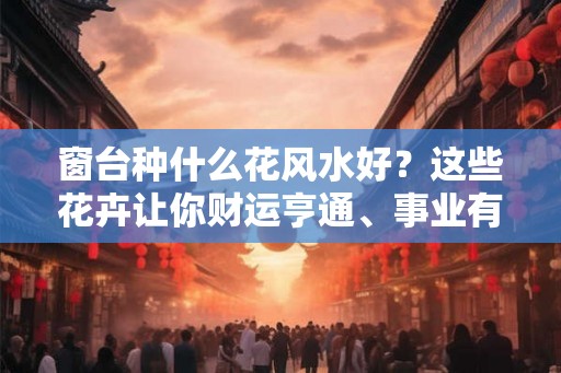 窗台种什么花风水好？这些花卉让你财运亨通、事业有成！