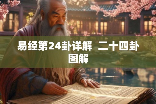 易经第24卦详解 二十四卦图解 易经第24卦详解 二十四卦图解