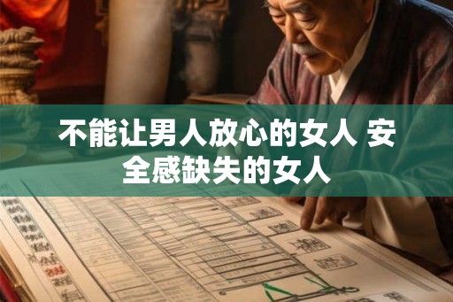 不能让男人放心的女人 安全感缺失的女人