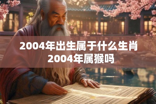2004年出生属于什么生肖 2004年属猴吗 2004年出生属于什么生肖 2004年属猴吗