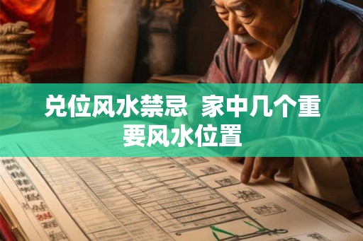 兑位风水禁忌  家中几个重要风水位置