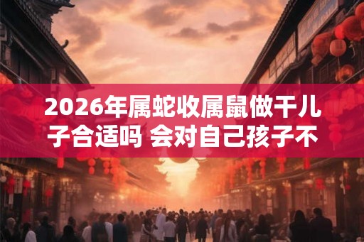 2026年属蛇收属鼠做干儿子合适吗 会对自己孩子不好吗