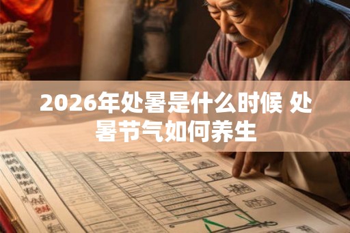 2026年处暑是什么时候 处暑节气如何养生 2026年处暑是什么时候 处暑节气如何养生