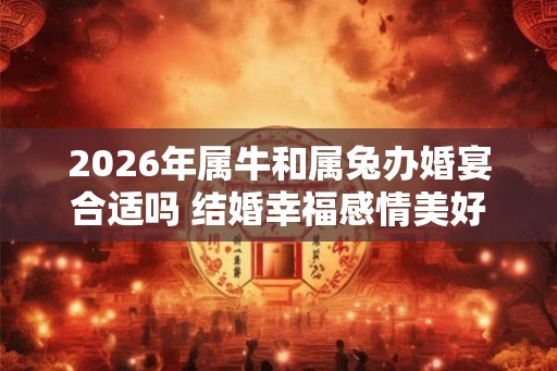 2026年属牛和属兔办婚宴合适吗 结婚幸福感情美好