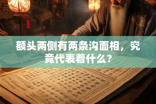 额头两侧有两条沟面相，究竟代表着什么？