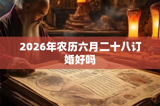 2026年农历六月二十八订婚好吗 2026年农历六月二十八订婚好吗