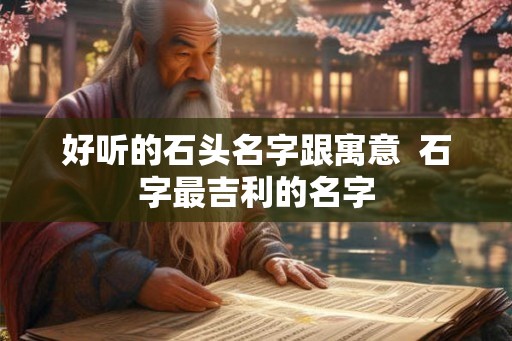 好听的石头名字跟寓意 石字最吉利的名字 好听的石头名字跟寓意 石字最吉利的名字