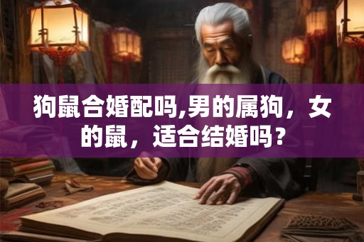 狗鼠合婚配吗,男的属狗，女的鼠，适合结婚吗？