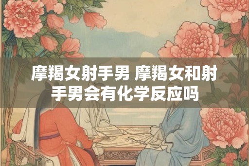 摩羯女射手男 摩羯女和射手男会有化学反应吗